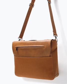 a Leather shoulder bag